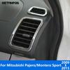 For Mitsubishi Pajero/Montero Sport 2009-2014 2015 Chrome Front Air Condition Vent Outlet Cover Trim Accessories Car Styling