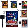 Vibrant Solar Flag Lights For Christmas Garden Decor With Colorful Led Displays