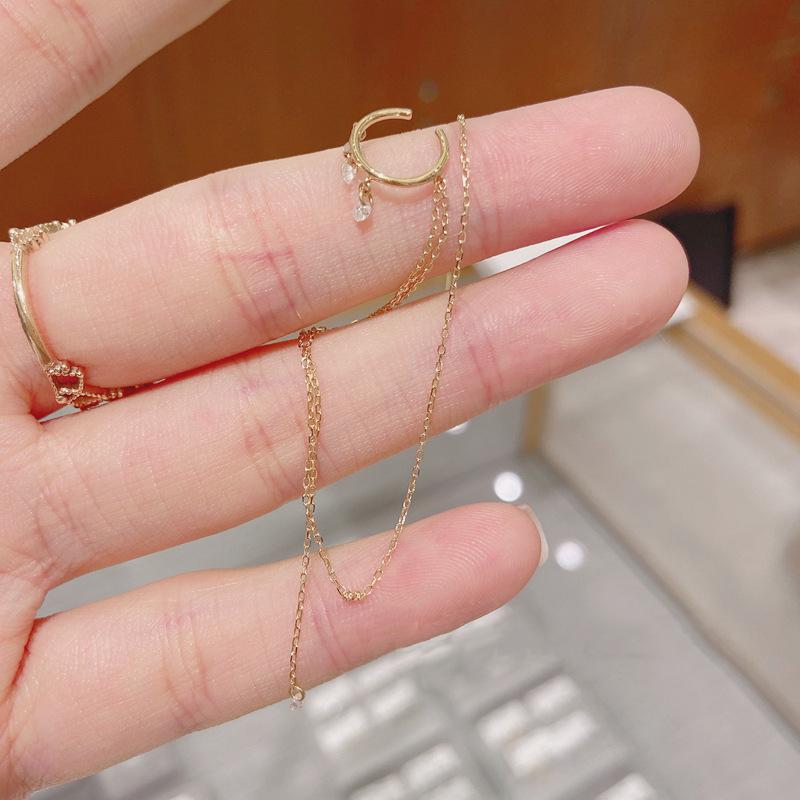 Retro Cold Style Tassel Ear Cuffs for Women – High-End Japanese Korean Luxury Design