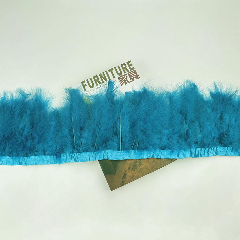 Turkey Feather Velvet Ribbon for DIY Wedding, Latin Headwear, and Clothing Accessories