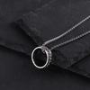 Open Wine Bottle Opener - Rotating Ring Necklace for Men, Also Suitable for Women. Hip-hop Style Personalized Pendant.
