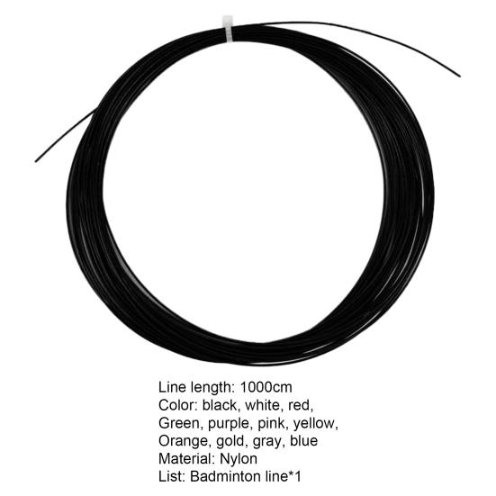 Badminton String High Flexibility Shock-absorbing Nylon Durable Badminton Racket Line for Training