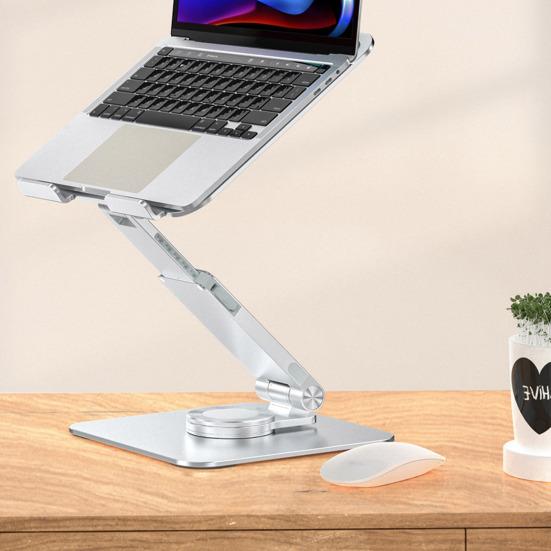 Multifunctional Lifting Laptop Stand 360-degree Rotatable Aluminum Alloy Bracket for Notebook Phone