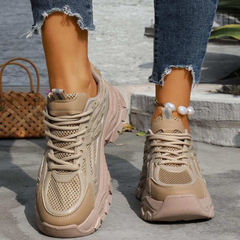 

Spring and Autumn Lace Up Elegant Round Toe Sexy Sports and Leisure Shoes Fashiable Hot Selling New Comfortable Women s Shoes 35 хаки