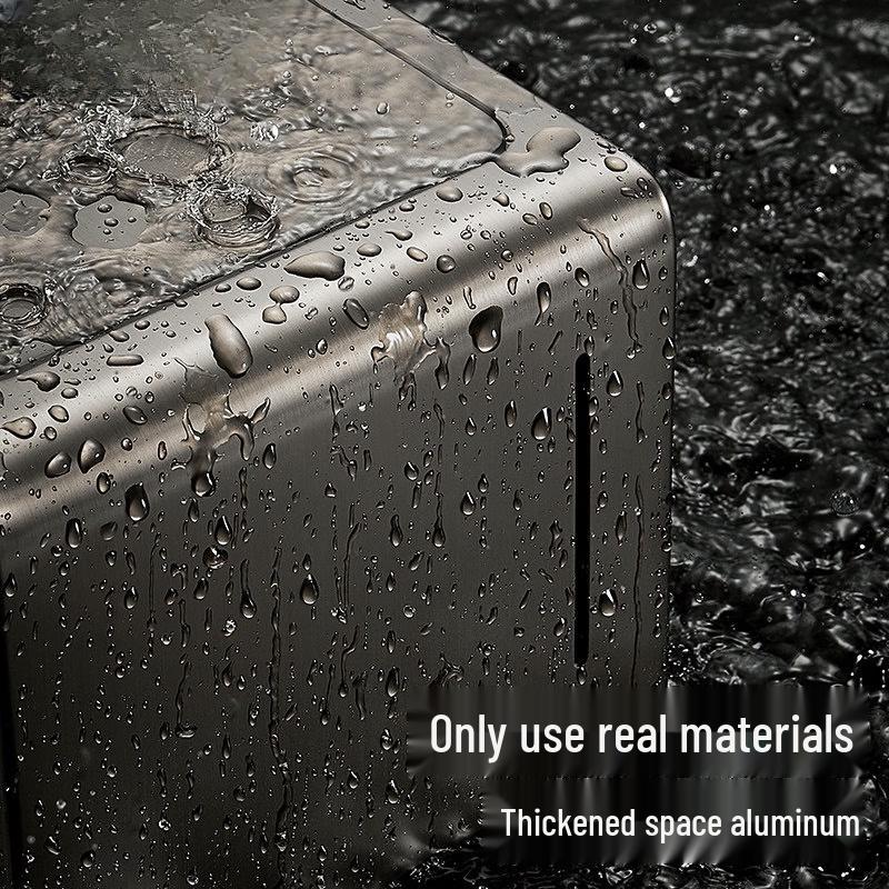 Handuon Punch-Free Aluminum Bathroom Tissue Box