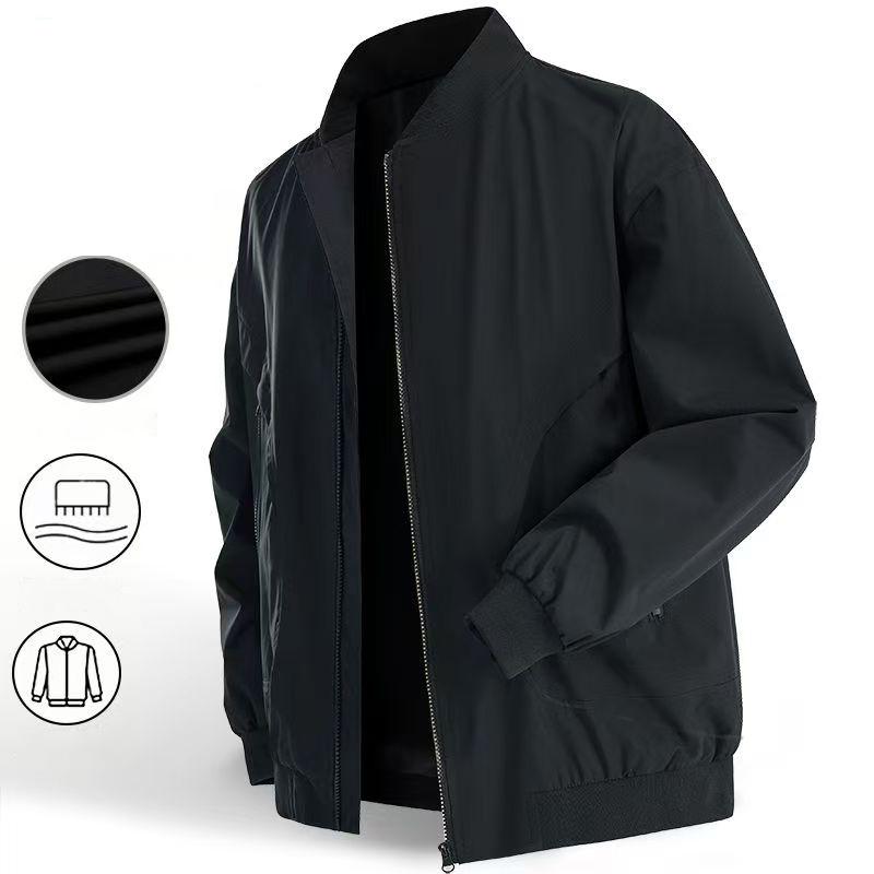 Men's Bomber Jacket Coats Lightweight Windbreaker Spring Streetwear Fall Casual Jackets for Men Outdoor Mens Coats
