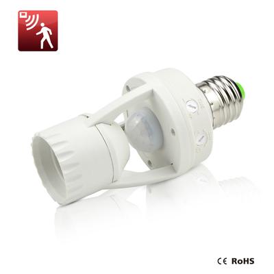 E27 to E27 PIR Induction Motion Sensor Socket Switch Light Bulb Holder 110V 220V