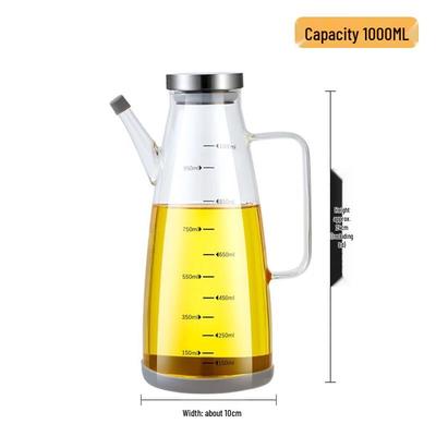 Heat-Resistant Borosilicate Glass Oil Dispenser Set