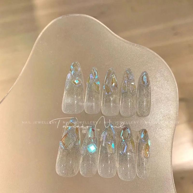 Aurora Diamond Super Flash Wearable Manicure False Nail Stickers