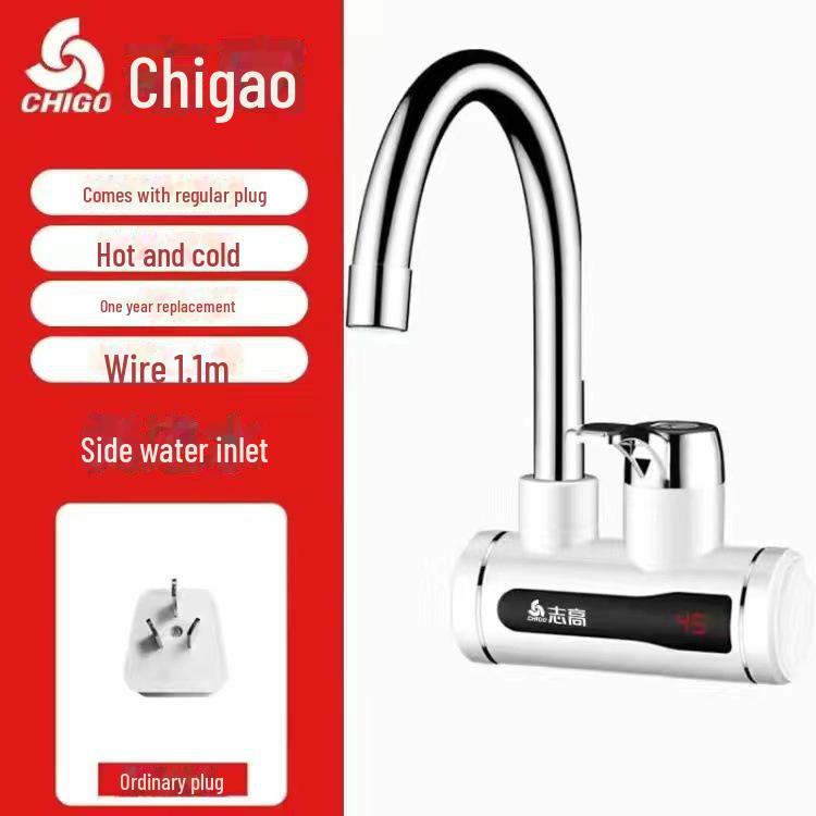 Chigo Instant Hot Water Kitchen & Bathroom Faucet with Electric Side Inlet
