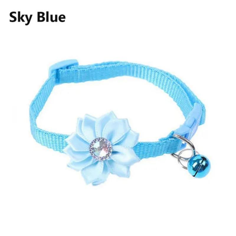 1 Stk. Haustierhalsband Glocke Blume Verstellbar Einfach zu tragen Schnalle Hunde Katzen Halsband Glocken Haustierbedarf