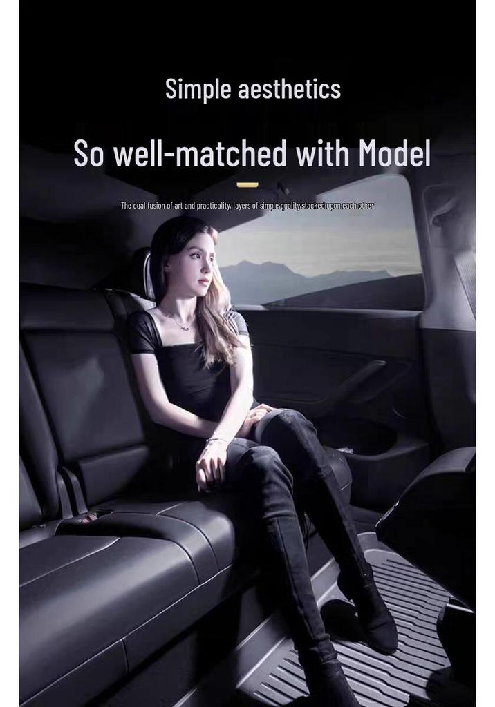 Compatible Floor Mats for Tesla Model 3/Y: Driver, Passenger, Rear Row