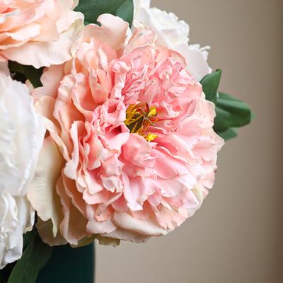 Fake Flowers High-quality Material Silk Flowers Peony Simulation Peony Artificial Flowers For Gift Bouquet Office Decoration