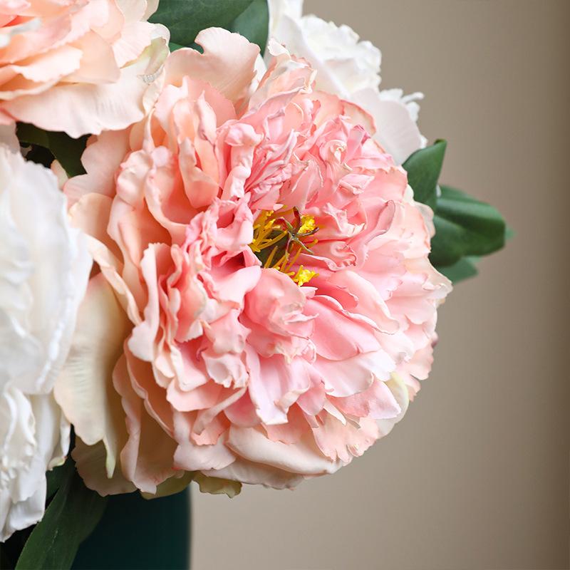 Large Silk Peony Artificial Flowers 16cm Diameter Simulation Peony Fake Flowers Bouquet For Wedding Home Decoration