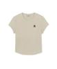 Emelbi Women'S Slim Crop Fit Cap Sleeve Short Sleeve T-Shirt Ny (L.Sand)