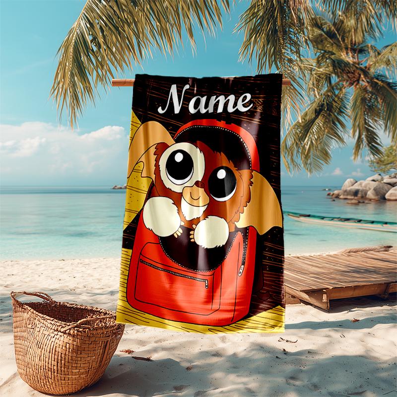 Personalized Customized Proof Beach Towel with Gremlins Pattern - Soft, Absorbent,quick-drying,perfect Swimming,camping&bathing