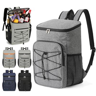 Mochila de piquenique, mochila isolada de grande capacidade, bolsa para almoço, bolsas térmicas com isolamento lateral macio, mochila com caixa de gelo para viagens na praia