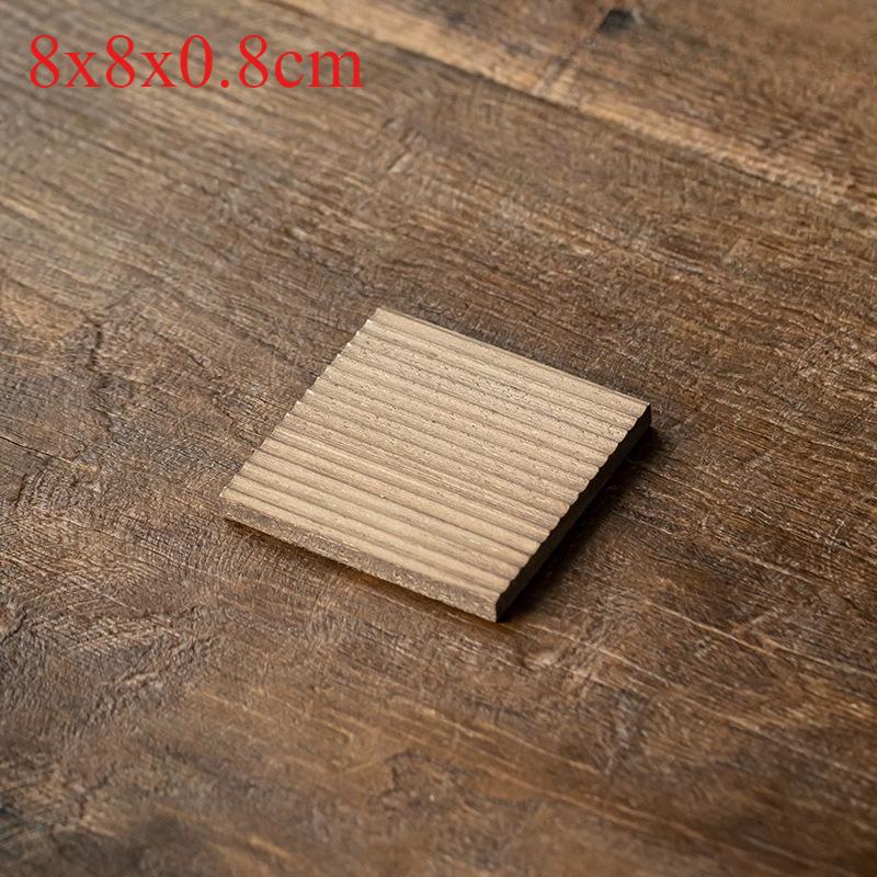 

Japanese Retro Coaster Wooden Heat Insulation Mat Solid Wood Square Kung Fu Teapot Mat Tray Whole Wood Tea Tray
