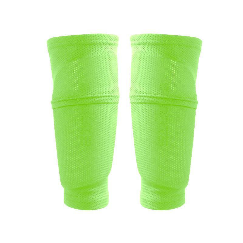 Breathable Football Leg Guards with Mesh and Sweat-Wicking Sock Sleeves