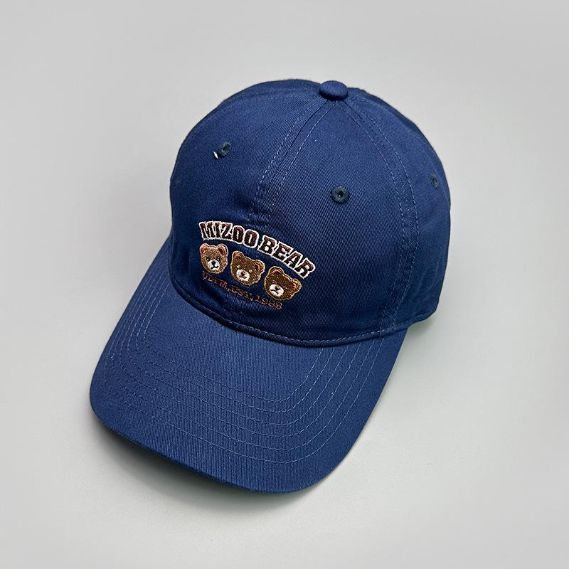 Cartoon Bear Embroidered Baseball Cap For Men And Women Cute Sunshade Casual Outdoor Cap