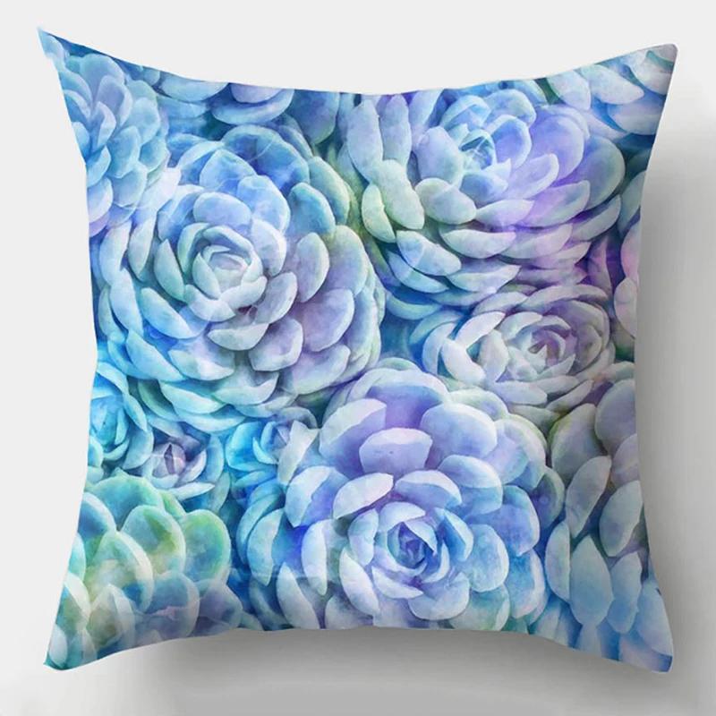 Elegant Fashion Floral Decoration Pillowcase Sofa Cushion  Living Room Bedroom Decoration Cushion Cover Home Decor