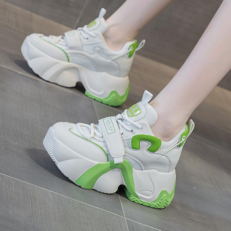 

Туфли Daddy Shoes на толстой подошве, женские, осенние, повседневные, с толстой подошвой и внутренним подъемом 39 зелёный