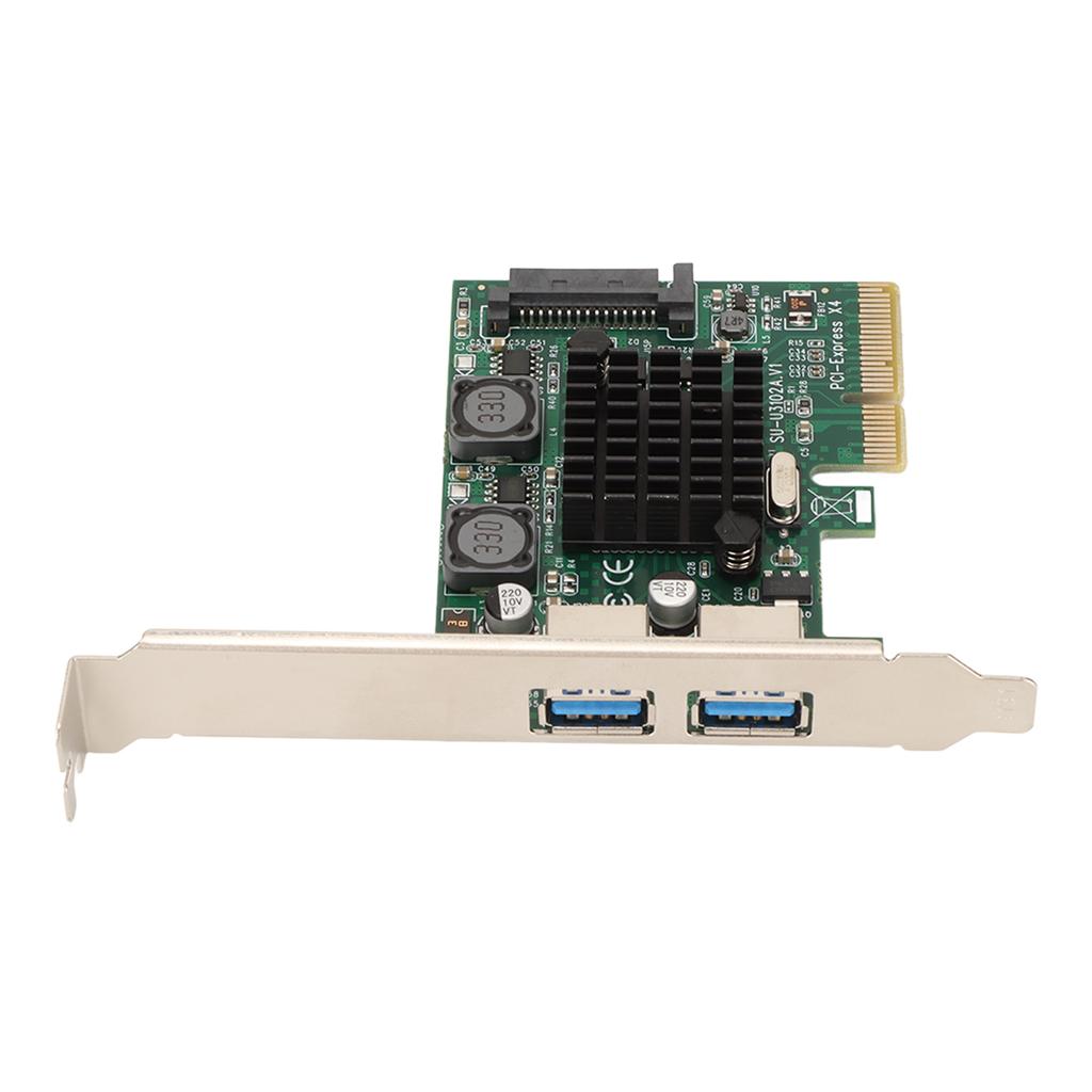 USB3.2 Expansion Card 2 Ports High Speed 10Gbps ASM3142 Chip USB Expansion Card for Win Xp for Win7 for Win8 for Win10