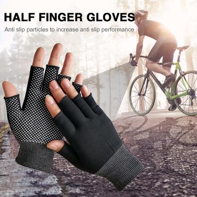 Cyklistické rukavice s polovičními prsty Pánské Dámské Protiskluzové Tlumící Prodyšné Letní Cyklistické Rukavice Bezprsté Sportovní Rukavice na Trénink v Posilovně Cyklistické Rukavice