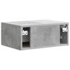 Wall Mounted Nightstand Set 2 pcs Concrete Grey 49 x 34.5 x 20 cm
