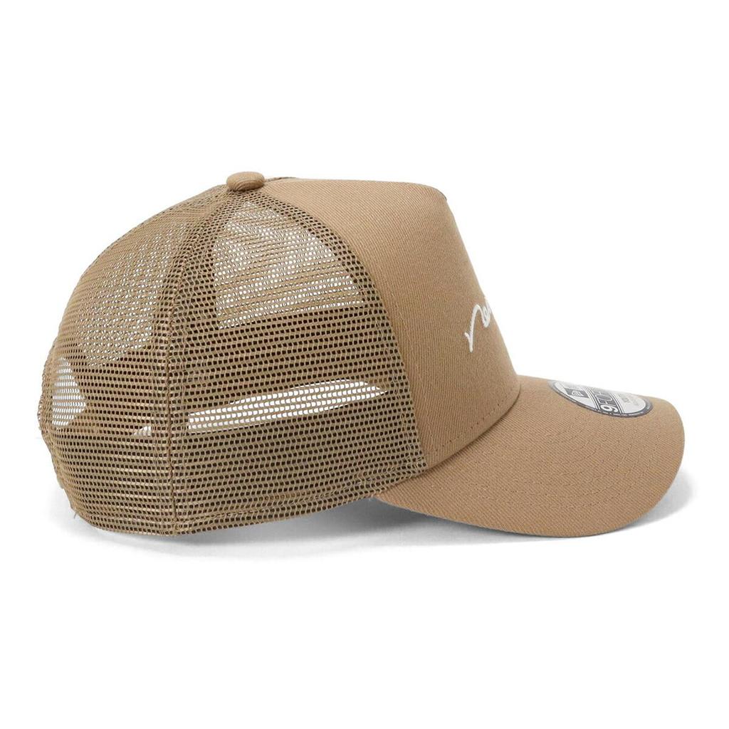 New Era 9Forty Trucker Handwritten Logo Mesh ONSPOTZ Sizes Kids' A-Frame Cap, Khaki, Exclusive, 52-56cm (YOUNTH 52-56cm)