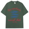 Les Sardines Social Club Graphic T Shirt Summer Fashion Vintage   Short Sleeve Oversized Cotton Casual Tees Streetwear