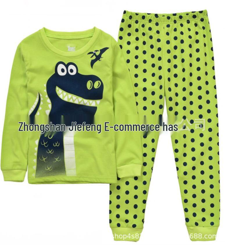 2025 Dinosaur Pattern Kids Homewear Set - Children's Clothing
