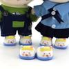 1 pair Hand-made Standing Cotton Doll Shoes Rubber Mini Doll Sandal  Cotton Stuffed Doll