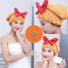Ginger Yellow Large Bow Hair Drying Turban