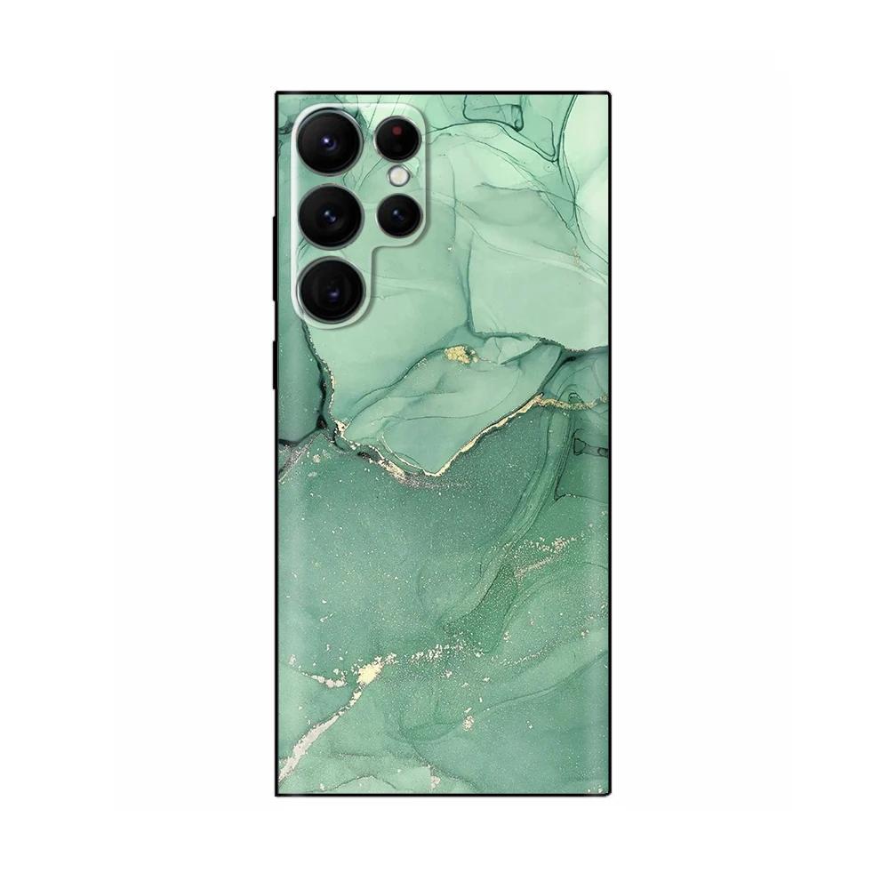 Flower Case For Samsung Galaxy S22 Ultra Phone Cases Fashion Soft Liquid Silicone Back Cover For Samsung S22 5G S22+ Plus Fundas