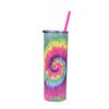 Stainless Steel Straight Cup Creative Skinny Cup Color Double Layer Tie-Dye Hot Sublimation Water Cup