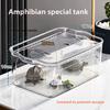 Heimgebrauch Kleiner Fischtank Verdickt Hochtransparent PC Ökologischer Fischtank Goldfischtank Sauerstoffzufuhr Explosionsgeschützt Aquarium