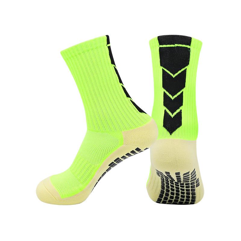 Temu Abriebfeste Socken mit Handtuchsohle Rutschfest für Laufen Sport Dämpfung Schweißabsorbierend Atmungsaktiv Dosiert Rutschfeste Fußballsocken