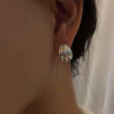 My Omelet [92.5 Silver]grand Shell Earrings