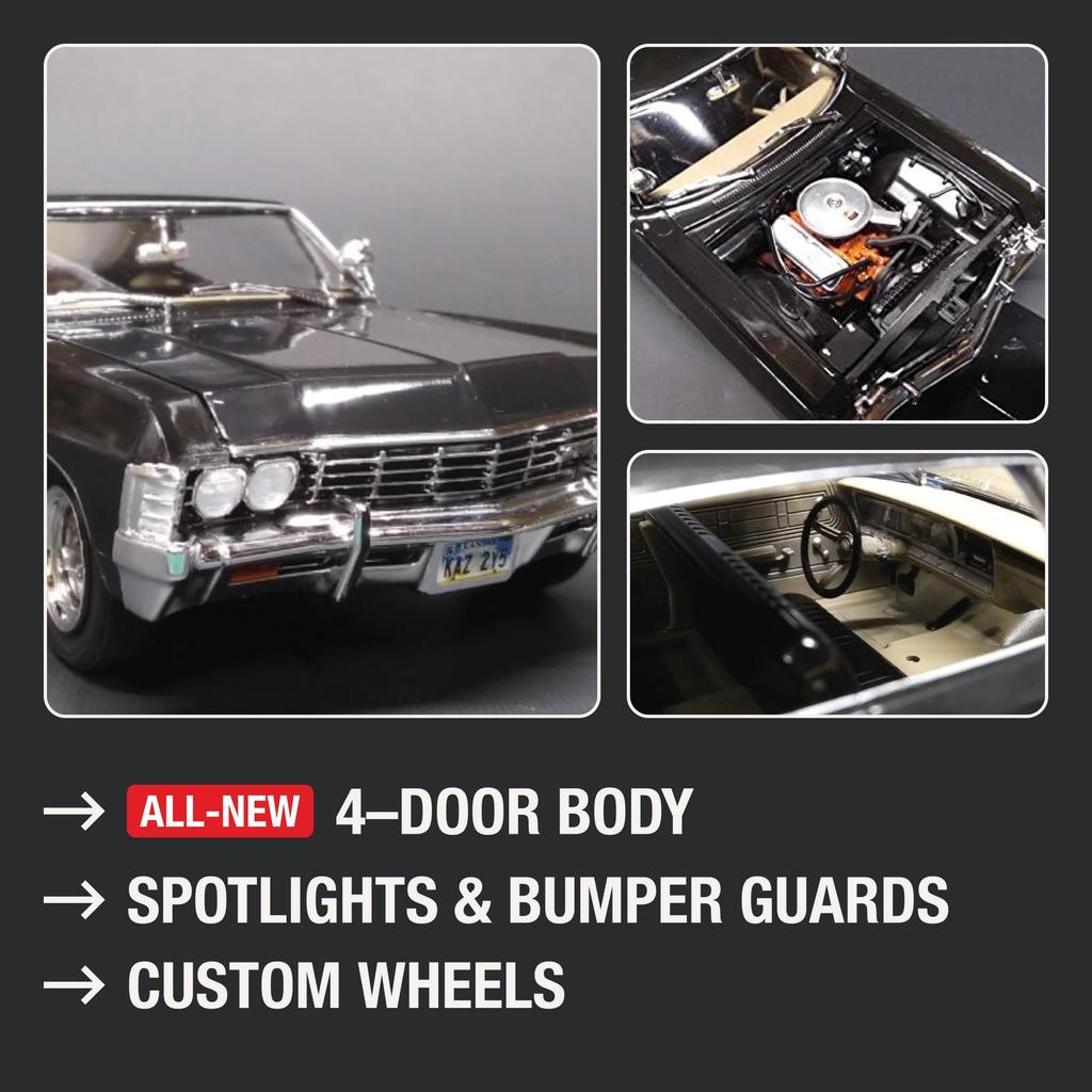 AMT 1/25 Supernatural 1967 Chevrolet Impala 4-Door Baby Plastic Model Kit AMT1124