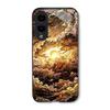Corona Exquisite Atmosphere PhoneCase Glass PhoneCase for Samsung Galaxy S26 S25 S24 S23 S22 S21 FE,Ultra,Plus Dropresistant