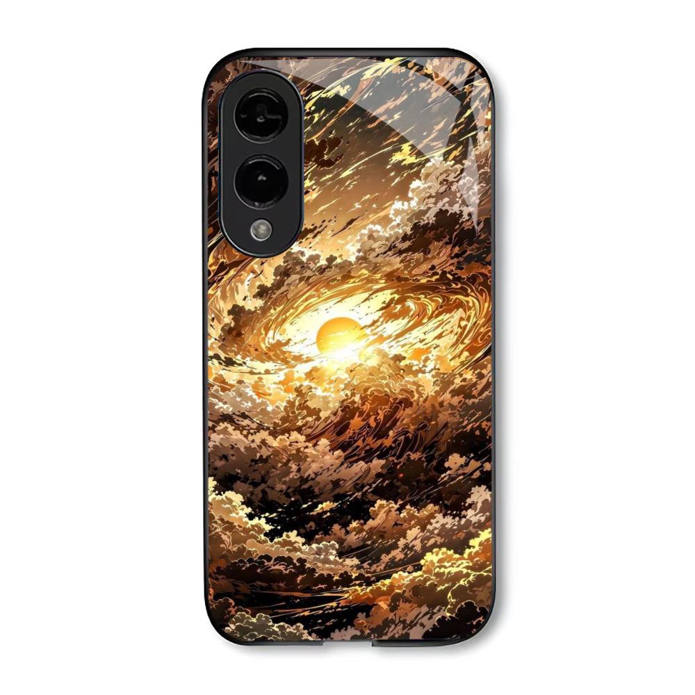 Corona Exquisite Atmosphere PhoneCase Glass PhoneCase for Samsung Galaxy S26 S25 S24 S23 S22 S21 FE,Ultra,Plus Dropresistant