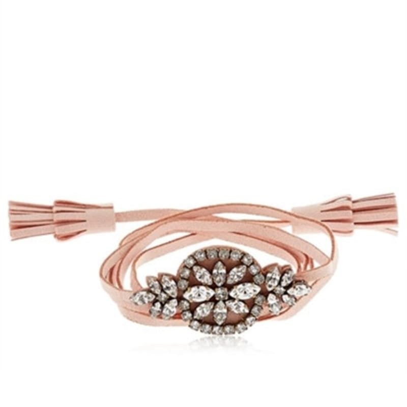 

shourouk Mini Bal Alcantara Bracelet Nude pink