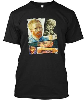 T-shirt Collage d'Arte di Vincent Van Gogh Made in USA Taglia dalla S alla 5XL
