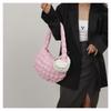 Solid Color Cloud Pleated Coin Purse Quilted Bag Pendant Fashion Card Bag  Bag Accessories