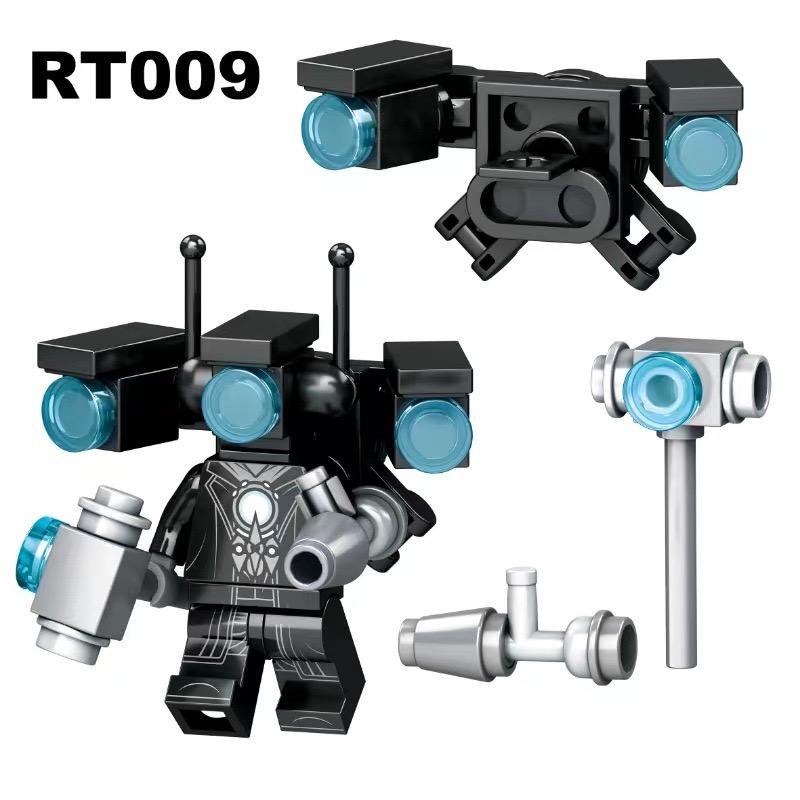 Skibidi Toalett Anime Rajzfilm Kockák Speakerman TV Ember Operatőr Akció MOC Toalett Ember vs Monitor Építőkockák A Hang