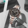 Luxury Analog Watches Steel Waterproof Classic Quartz Wristwatches Fashion Watch Men Chronograph Calendar Male Clock Gifts