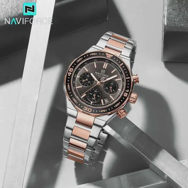 Luxury Analog Watches Steel Waterproof Classic Quartz Wristwatches Fashion Watch Men Chronograph Calendar Male Clock Gifts