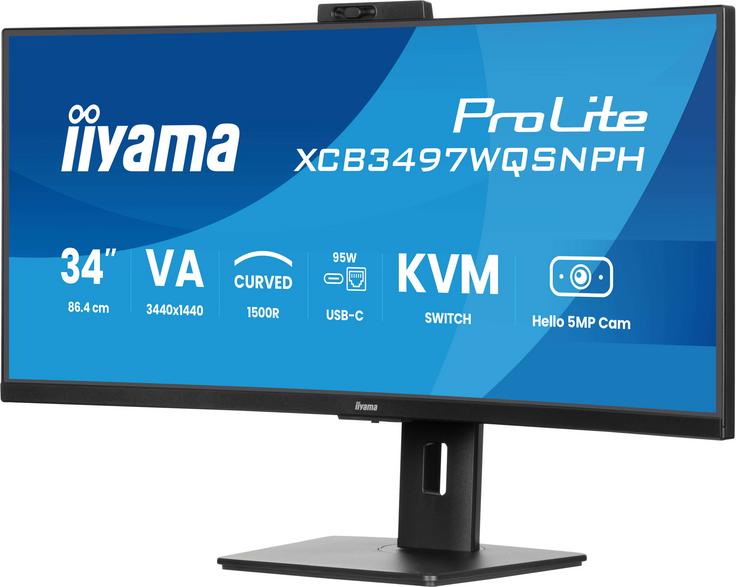 IIYAMA ProLite XCB3497WQSNPH-B1 32" UWQHD VA 0.4ms 120Hz, Black