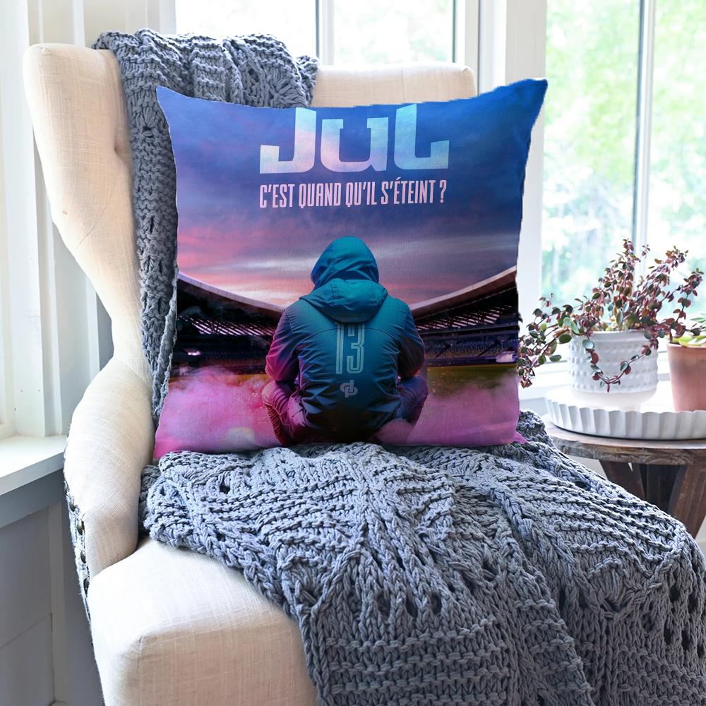 Hot Rapper Jul Mise A Jour Pillow Case Square Pillow Bedroom Sofa Leisure Comfort Cushion Car Living Room Home Decoration 40X40